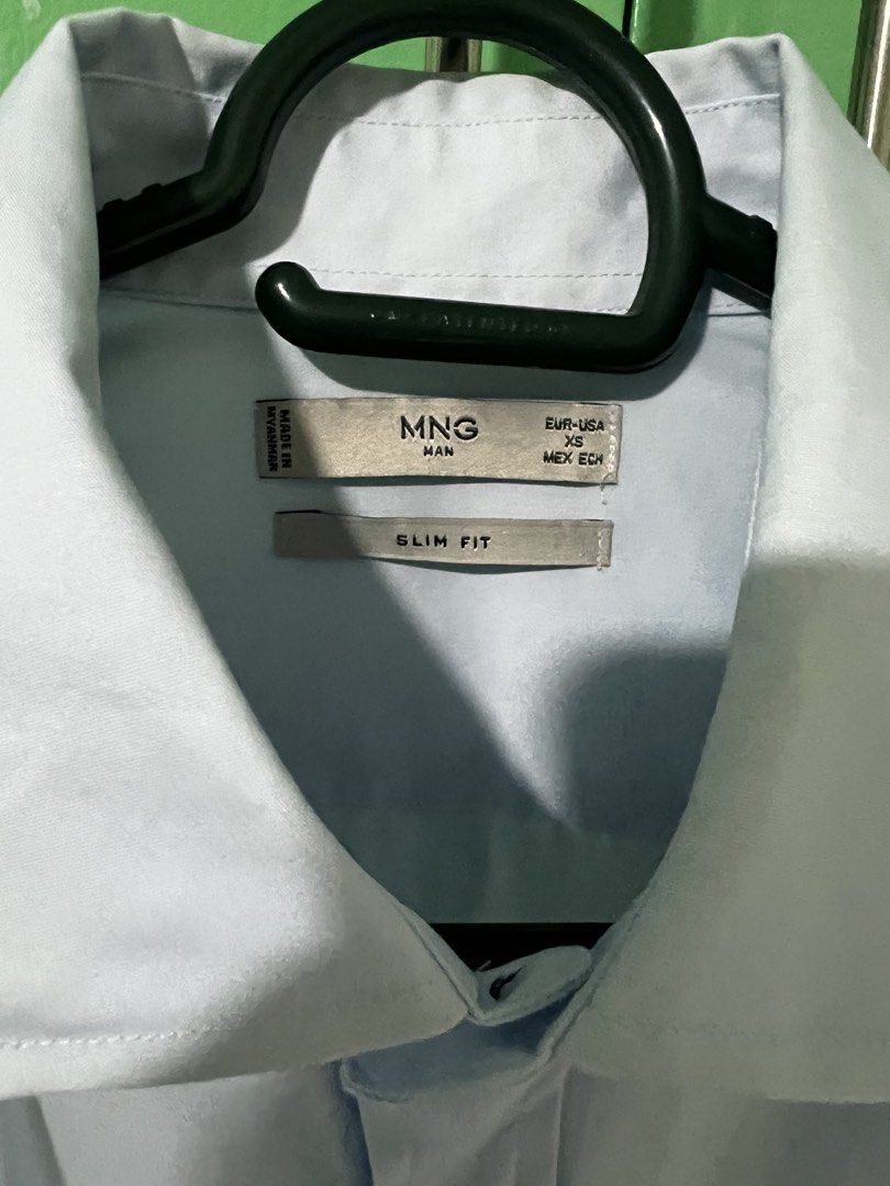 Mango Man Slim Fit Light Blue Shirt (Category: Tshirts & Polo Shirts ) located in Paranaque City. Submitted by jacjad (Listing ID 1427483107, Image 2). Description: Mango Man Slim Fit Light Blue Shirt Size: XS.