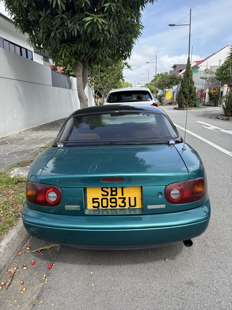 Mazda MX-5 NA Manual (Category: Used Cars) located in Singapore. Submitted by watchdodge (Listing ID 1427371929, Image 2). Description: Original CPS rims. Vipec ECU (now called Links) Mishimoto Radiator 10 years of Ownership. Engine top overhauled and wire tuck. Whole engine was refreshed in 2019. 1.8 drive train. .