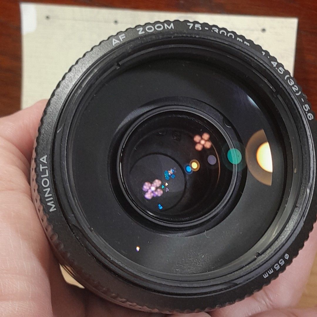 Minolta AF Zoom 75-300mm Lens (Category: Lens & Kits) located in Las Pinas. Submitted by 84vintage (Listing ID 1427330380, Image 3). Description: Minolta AF Zoom 75-300mm Smooth focus and zoom. Negligible fungus. No haze. Actual photos posted. Please examine them carefully as they are part of the description. --📌 MUST READ Before Dealing with us 📌-- ⚠️Price is posted. No lowballs please. ⚠️Vintage items are only sold As Is Where Is. If you want