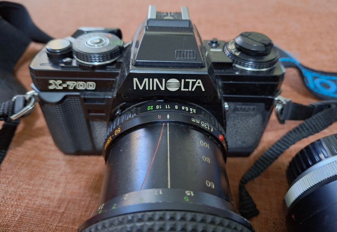 Minolta X-700 SLR Camera with Lenses, Flash & High Speed Shutter (Category: Cameras) located in Caloocan City. Submitted by riceman66445 (Listing ID 1427485147, Image 3). Description: Letting go of one of my treasured possession. This fully functional Vintage Minolta X-700 SLR film camera is a flagship camera of Minolta and one of its greatest milestone. It comes with two lenses and a flash. Includes a Minolta lens and a Tokina lens. The flash is