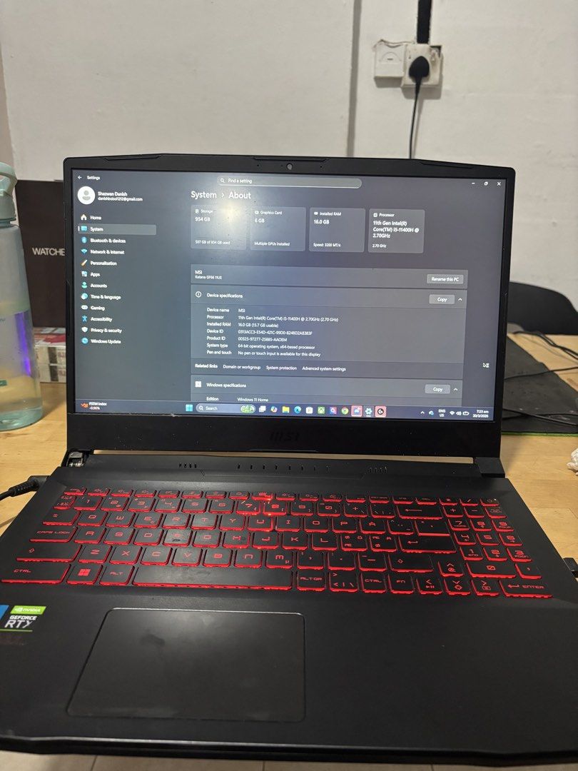 MSI Katana Gaming Laptop405963475255961601