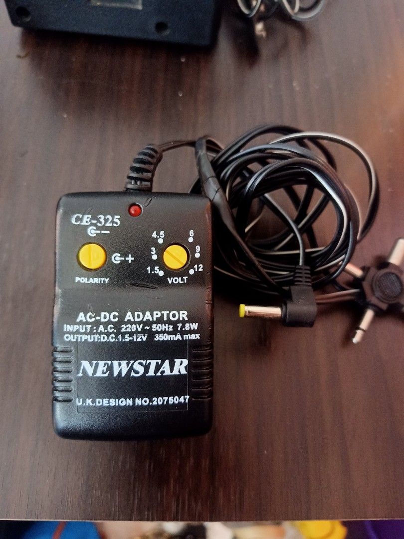 Newstar CE-325 AC-DC Adapter (Category: Electrical, Adaptors & Sockets) located in Las Pinas. Submitted by the_recycle_shop (Listing ID 1427380912, Image 1). Description: Good working condition .