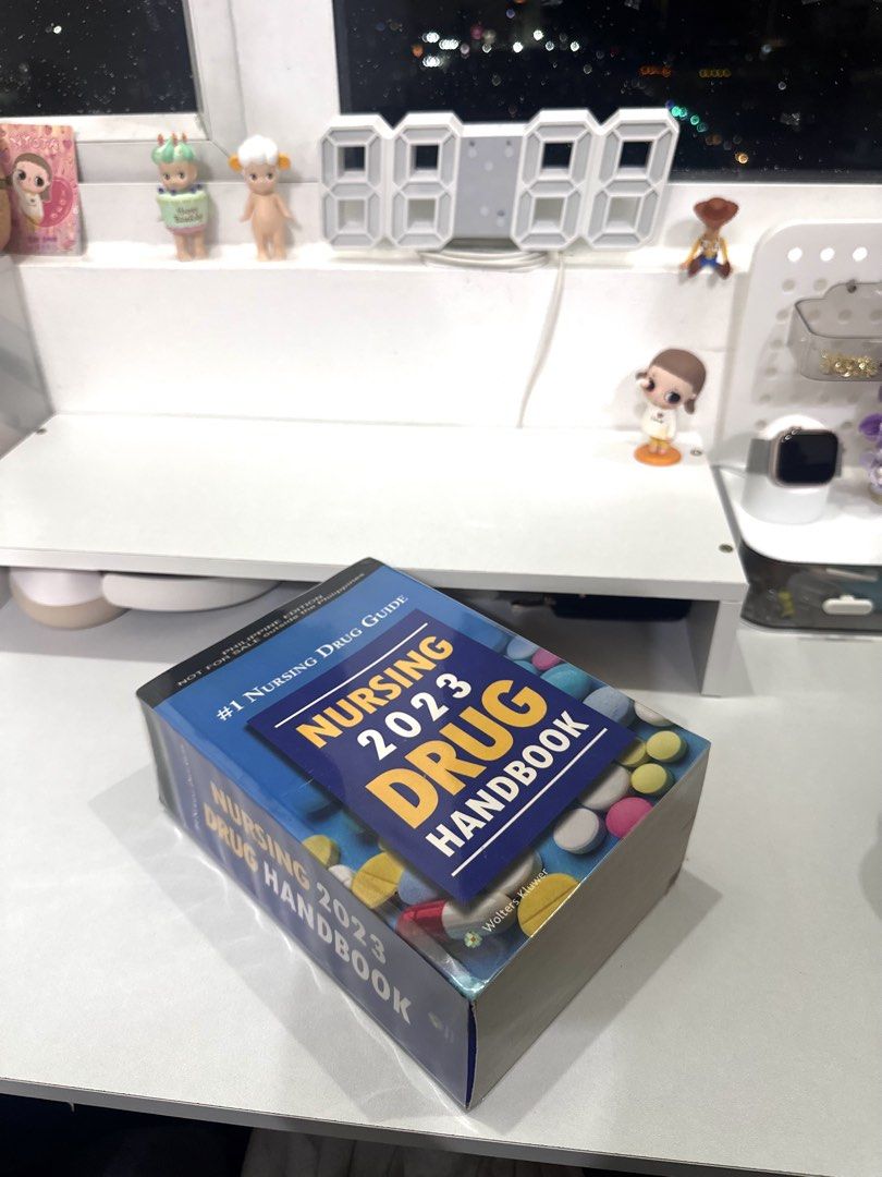 Nursing 2023 Drug Handbook (Category: Textbooks) located in Manila. Submitted by astrxlyd (Listing ID 1427434232, Image 1). Description: Drug Handbook 2023 - Good as new 📌Used twice 📌No highlights or writings inside 📌Very clean pages w/ plastic cover 📌No issues.