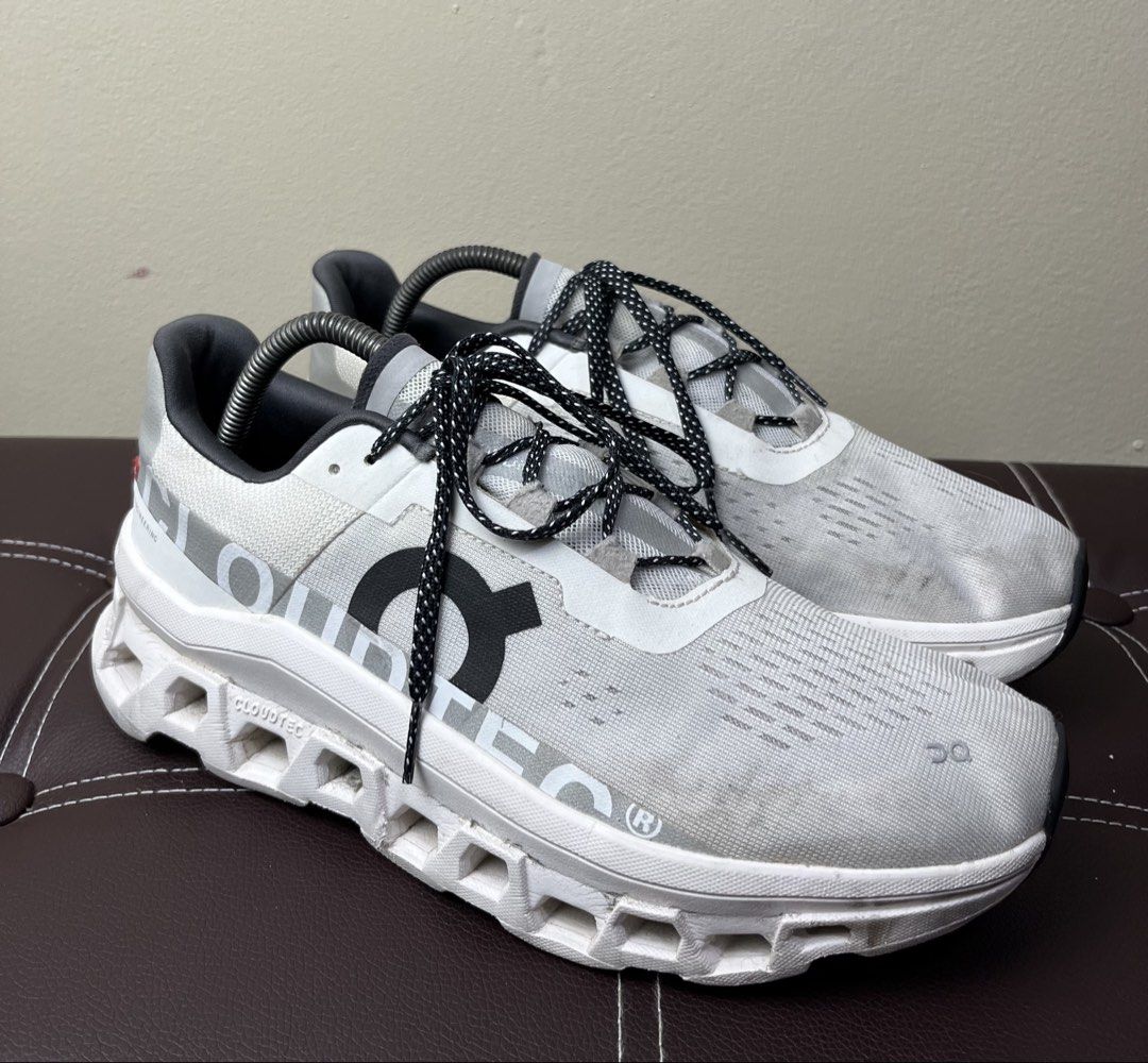 On Cloud Monster Running Shoes (Category: Sneakers) located in Cabanatuan. Submitted by cabsygoods (Listing ID 1427399739, Image 1). Description: On Cloud Monster Running Shoes Size 9.5us (27.5cm) Very good condition Issue sign of usage & needs cleaning Still wearable Dm to purchase! 📩.