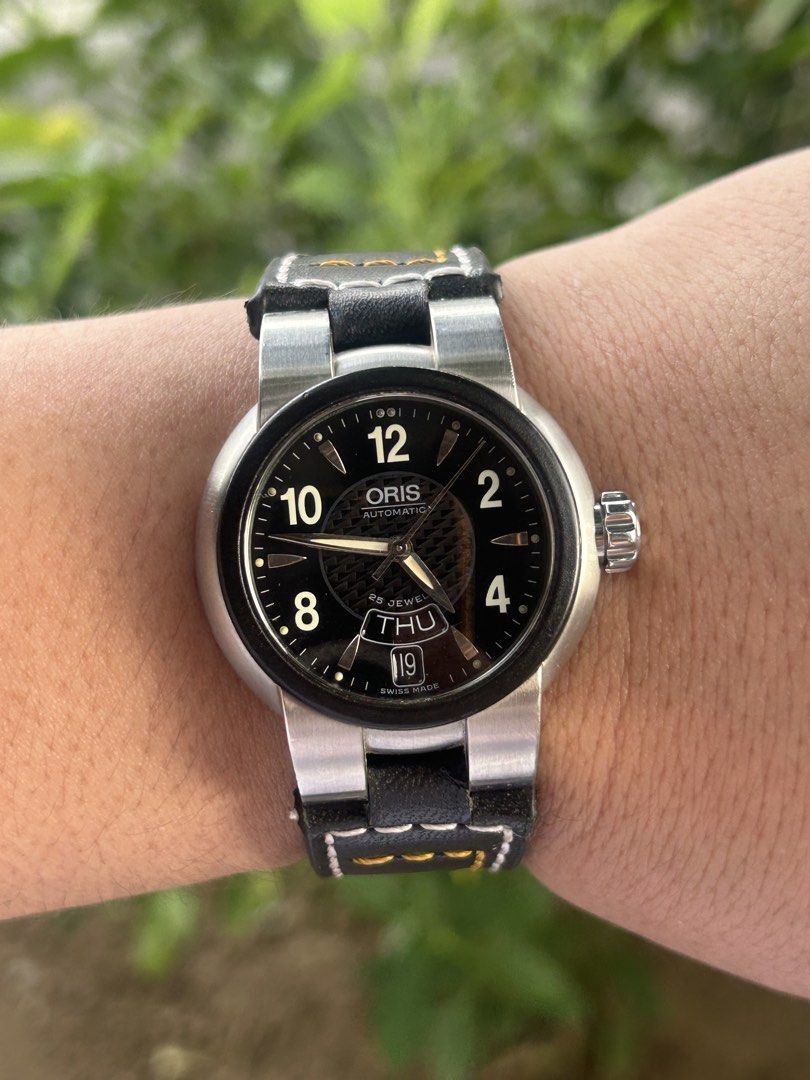 Oris TT1 (Category: Luxury Watches) located in Manila. Submitted by timer_starts (Listing ID 1427430697, Image 2). Description: Ref: 7523-44 Size: 37mm Movement: Automatic Case Material: Steel.