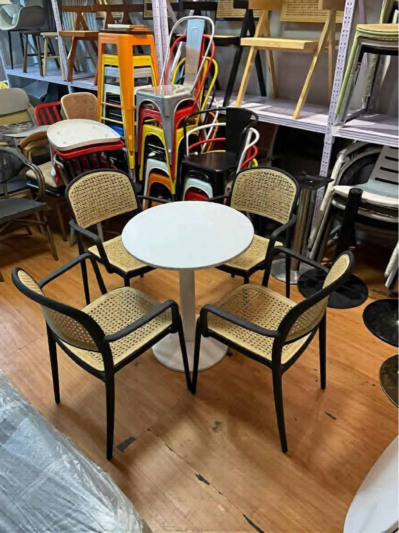 Resto/Cafe/Dining table & chairs (Category: Tables & Sets) located in Manila. Submitted by mry_rfl (Listing ID 1427436890, Image 3). Description: ✅Brandnew💯 ✅Guaranteed Quality💯 ✅COD/COP/Gcash/Bank transfer accepted ✅Open for pickup, delivery and shipping ✅Retail/Bulk orders accepted ✅Bodega Price ✅We can provide sales invoice (BIR registered with tin) 📍Location: Tondo,Manila 📩Pm for inquiries.
