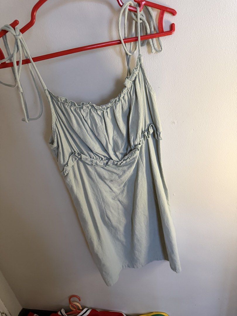 Sage Green Tie-Strap Dress (Category: Dresses) located in Binan City. Submitted by twobananas (Listing ID 1427385255, Image 2). Description: .