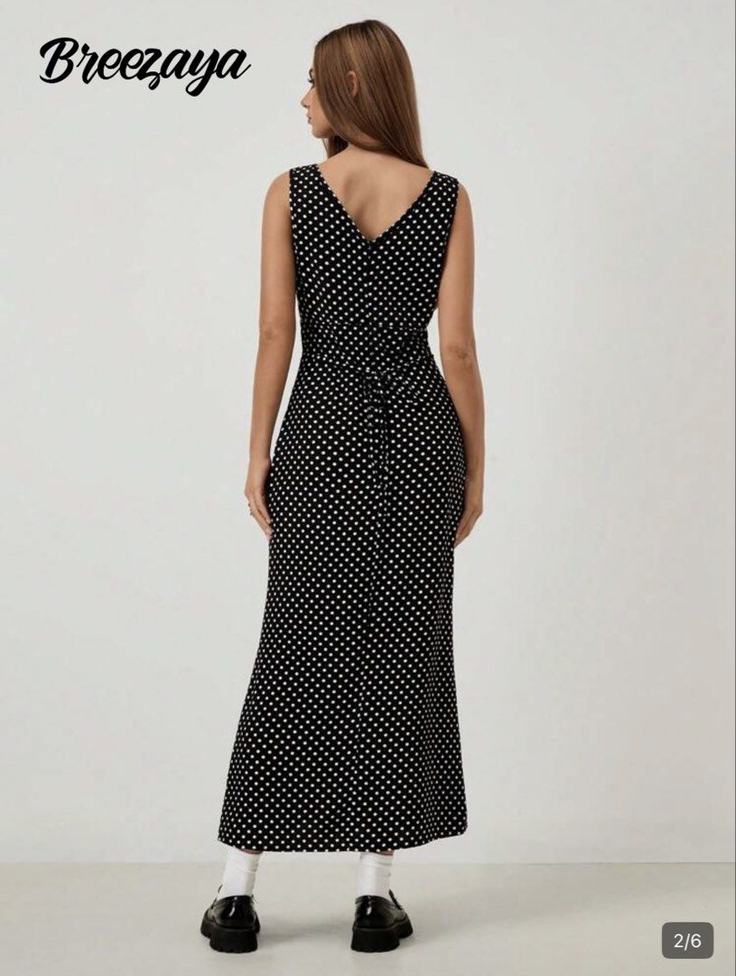 Shein Polka Dot Maxi Dress (Category: Dresses) located in Imus. Submitted by yummyfinds (Listing ID 1427372331, Image 2). Description: Used once only.