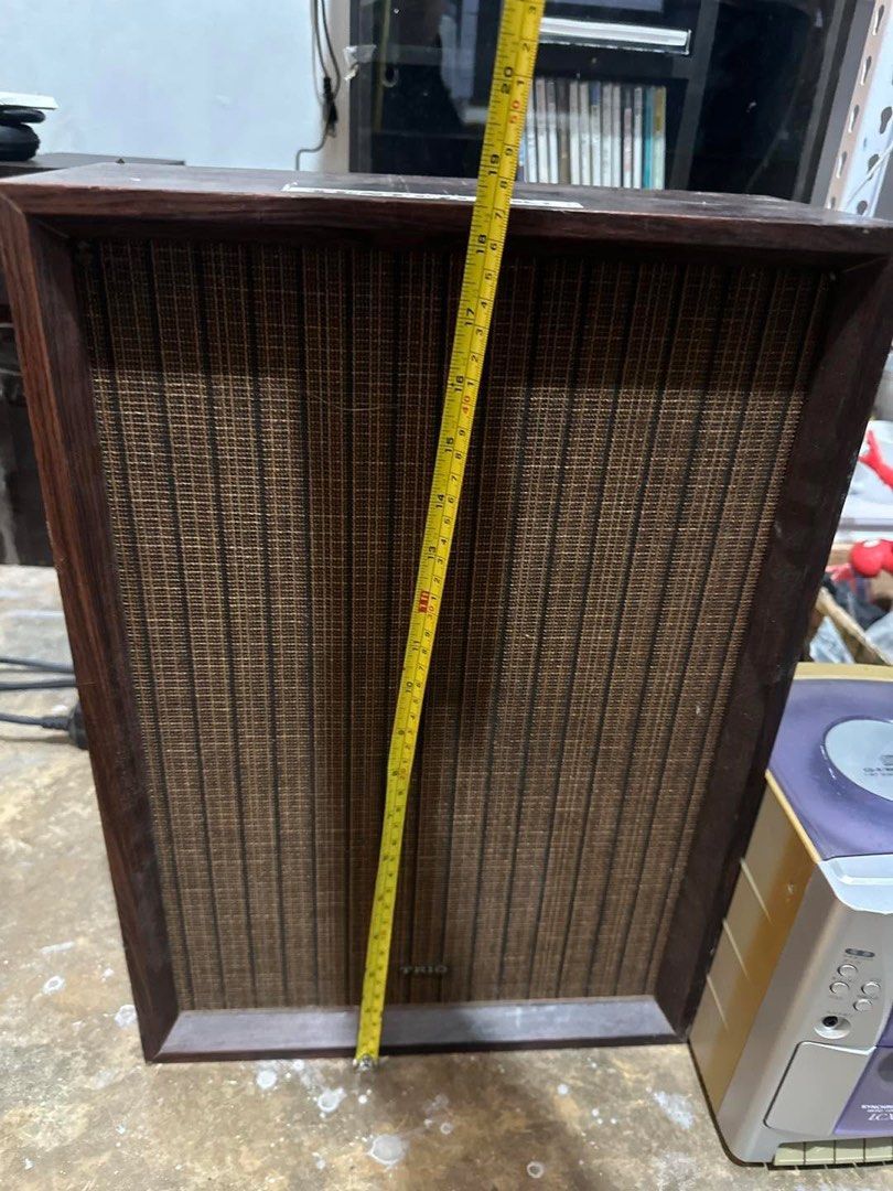 Trio Vintage Speakers Only (Category: Soundbars, Speakers & Amplifiers) located in Rodriguez. Submitted by pwestoonlinestore (Listing ID 1427350382, Image 2). Description: Tested working Issue: Minor Scratches .