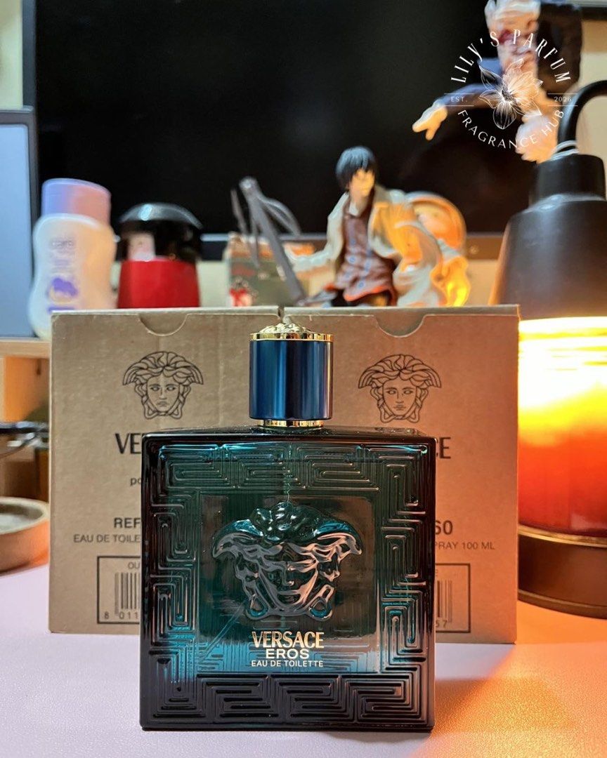 Versace Eros Eau de Toilette 100ml (Category: Fragrance & Deodorants) located in Makati City. Submitted by d.cube (Listing ID 1427350323, Image 2). Description: Versace Eros EDT 100 mL (Demo Box) ✔️ 100% Authentic ✔️ Brand new, unsprayed ✔️ Same scent as retail, just no fancy packaging 💸 Priced lower than mall SRP 💳 Mode of Payment: GCash, Maya, BDO 📦 Shipping c/o buyer via Lalamove, Grab, J&T, or LBC 📍 Meetup/Shipping available.