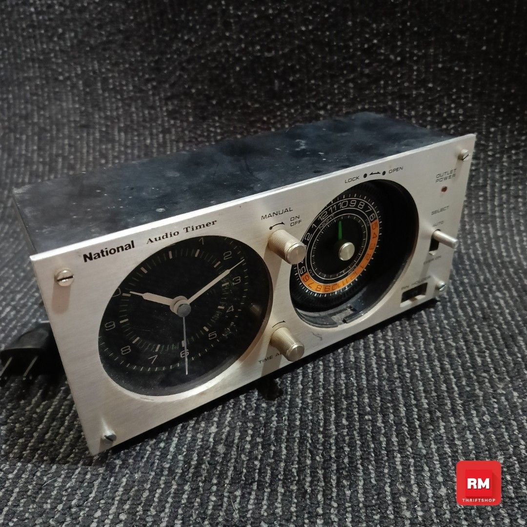 Vintage National Audio Timer | B1 (Category: Clocks) located in Meycauayan. Submitted by redmants2011 (Listing ID 1427357398, Image 1). Description: Tested working 110V Japan Selling as is Fixed Price Flash Express.