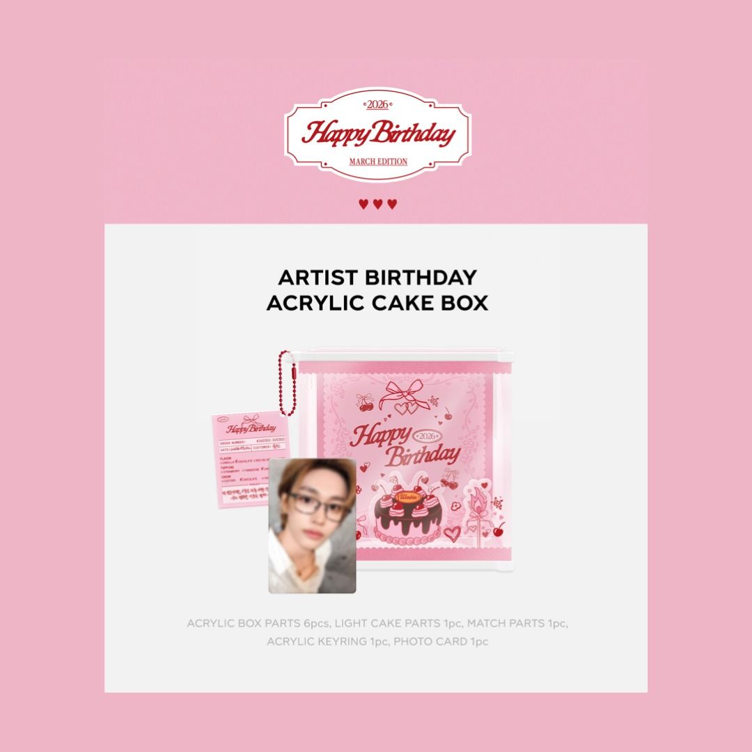 2026 SM ARTIST BIRTHDAY | RIIZE WONBIN | PRE-ORDER (Category: Art & Prints) located in Paranaque City. Submitted by joyfindsmnl (Listing ID 1424254640, Image 1). Description: 2026 SM ARTIST BIRTHDAY | RIIZE WONBIN | PRE-ORDER 🛍️ Berriz/Ktown4u/KR Supplier • PRICING & ETA Options: Option 1: Normal ETA ⏳ 3-6 weeks upon shipment to PH 🏷️ ACRYLIC CAKE BOX ₱1,950 + delivery fee 🏷️ CROCHET MINI CAKE KEYRING ₱1,320 + delivery fee Option 2: Fast ETA o