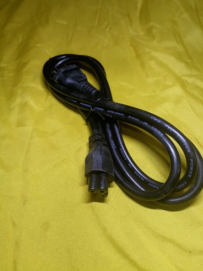 3prong mickey mouse type powercable 10A 220v-300v (Category: Cables & Adaptors) located in Quezon City. Submitted by newwhale.f1c027 (Listing ID 1424222292, Image 2). Description: P80 each 3prong power cord 2A Brandnew pick up Lagro fairview Q.C. or via delivery lalamove rider po. Delivery fee sagot po ni buyer... Fb page studio26 live entertainment .