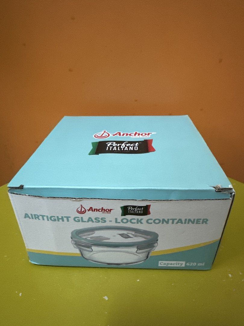 Anchor Airtight Glass Lock Container 620ml