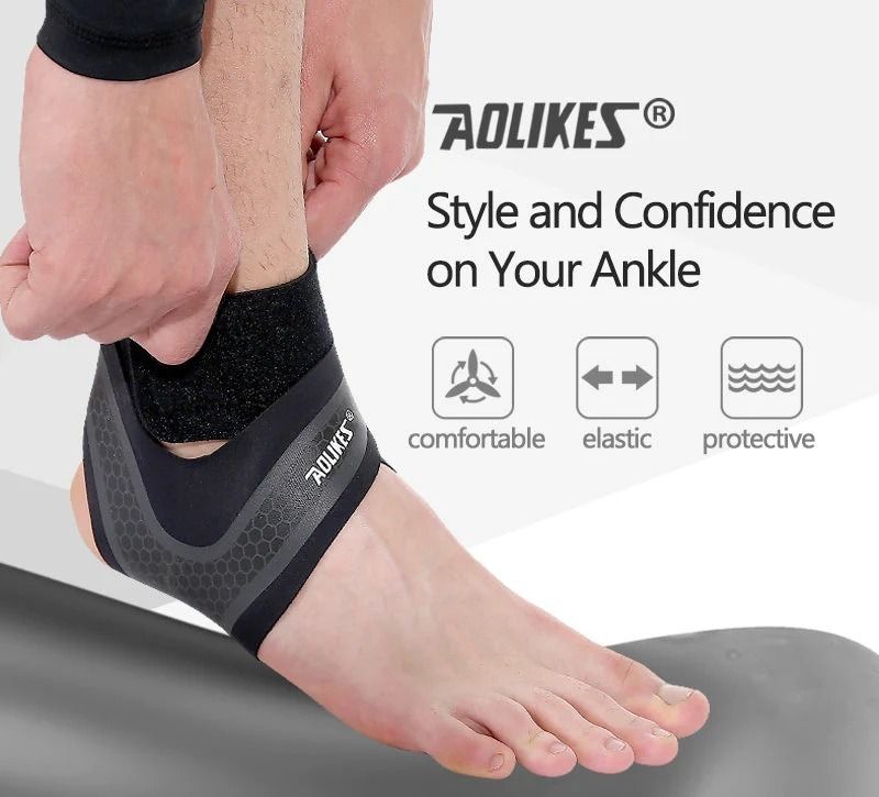 Aolikes 7130 Compression Ankle Support Sleeve (Category: Braces, Support & Protection) located in Manila. Submitted by abot.ph.17846 (Listing ID 1424243615, Image 3). Description: Place of Origin: Jiangsu, China Brand Name: Aolikes Model Number: C-7130 Size: M / L Material: Neoprene Gender: Unisex Function: Breathable.