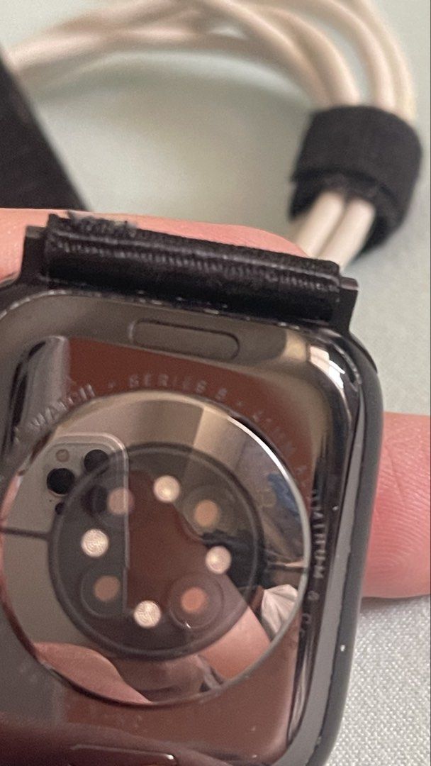 Apple Watch Series 8 (GPS) 41mm (Category: Wearables & Smart Watches) located in Manila. Submitted by willississimo (Listing ID 1424199154, Image 3). Description: - Apple Watch Series 8 (GPS) - 41mm Aluminum Case - Color: Black - Includes Black Sport Band - 32GB Storage - Charging Cable Included - watchOS 26.3 - Model: MNPC3LL/A.
