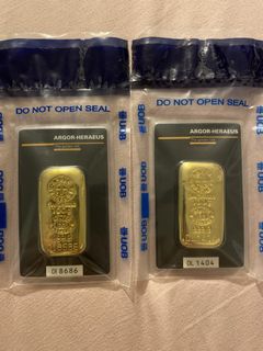 1 gram Argor Heraeus - Lunar Series Gold Bar Rat Year 2020, Hobbies ...