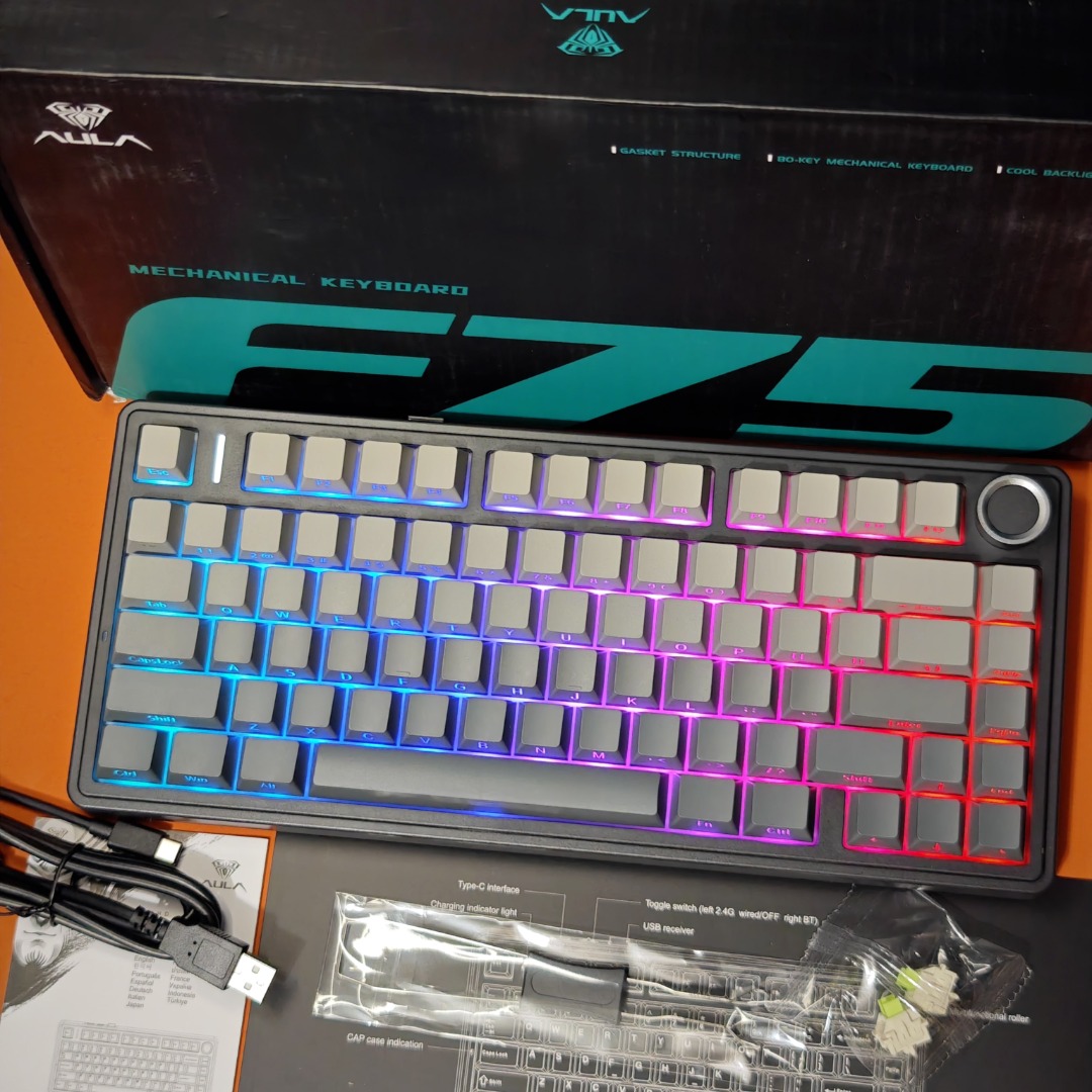 Aula F75 Pro mechanical keyboard, Computers & Tech, Parts & Accessories ...