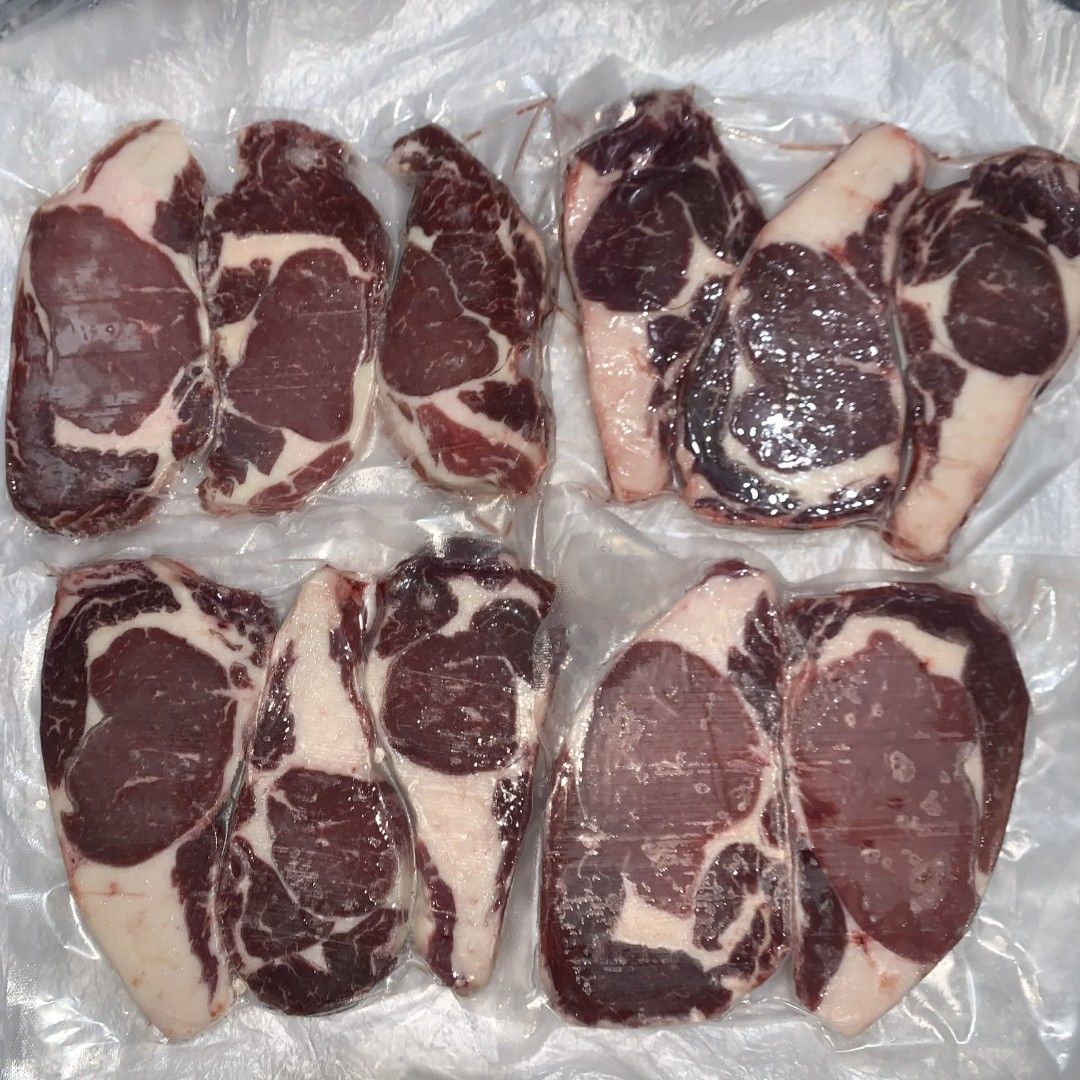 Brazillian Ribeye Steak (Category: Other Food & Drinks) located in Paranaque City. Submitted by rjaymagdael (Listing ID 1424286910, Image 2). Description: 🥩 Affordable Brazillian Ribeye Steak 🥩 ■ Brand: Minerva PUL (Imported from Brazil) ■ Onhand ■ Vacuum-sealed ■ Good quality (Malambot) ■ Approx 400g/pack ■ 2-3 pcs/pack (Random) Price: ₱350/pack Location: Shore Residences Tower A/B Main Lobby ✅️ Open for Resellers ‼️ 🚗 Delivery through Lalamo