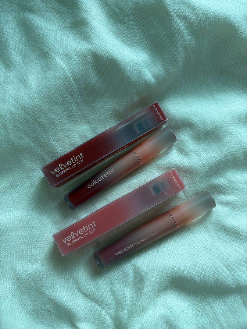 Colourette Velvetint Blurring Lip Tint (Category: Makeup) located in Manila. Submitted by _foryou (Listing ID 1424200532, Image 1). Description: Swatched once only 280 each.