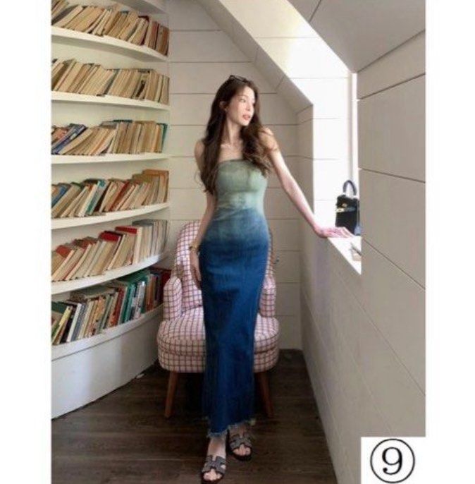 Denim Tube Dress (Category: Dresses) located in Manila. Submitted by ruine (Listing ID 1424263886, Image 1). Description: RFS: Hindi na kasya sakin sizes can be xs-s No issue.