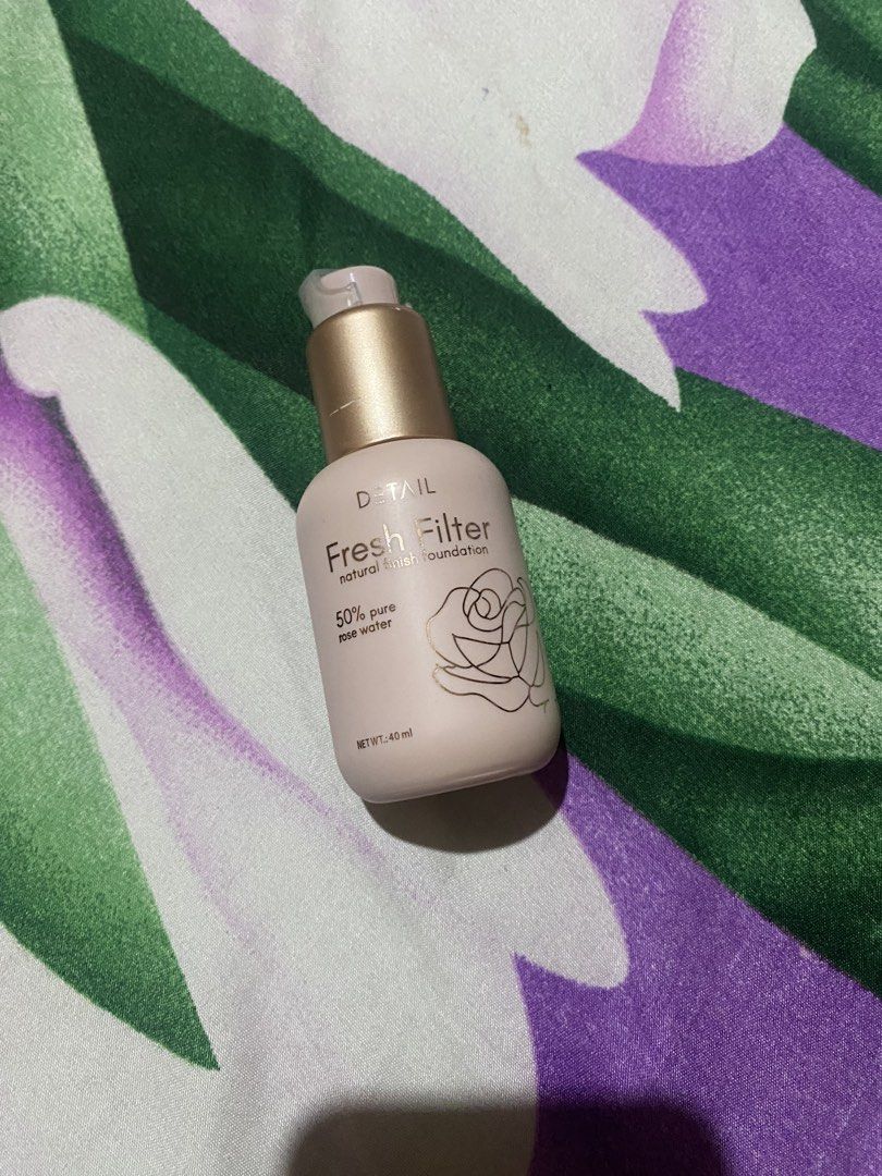Detail Fresh Filter Foundation - Almond (Category: Makeup) located in Davao. Submitted by bellelettresco (Listing ID 1424291931, Image 1). Description: - Detail Fresh Filter Foundation in Almond shade - Contains 50% pure rose water - Convenient pump dispenser - Net weight: 40ml - Bought the wrong shade - Used only thrice.