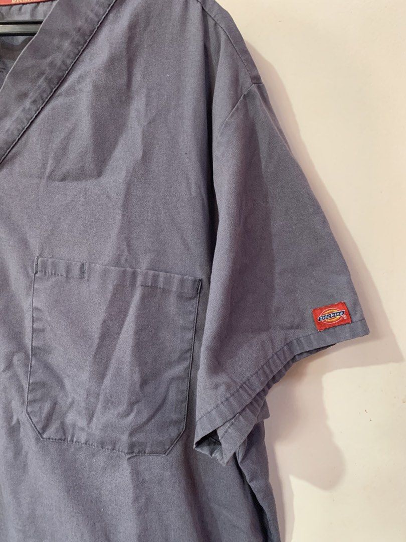 Dickies gray scrubs top plus size XL (Category: Others Tops) located in Las Pinas. Submitted by extraloved.ph (Listing ID 1424206529, Image 2). Description: Cotton Xl With 1 front pocket No side pockets Dm for dimensions.