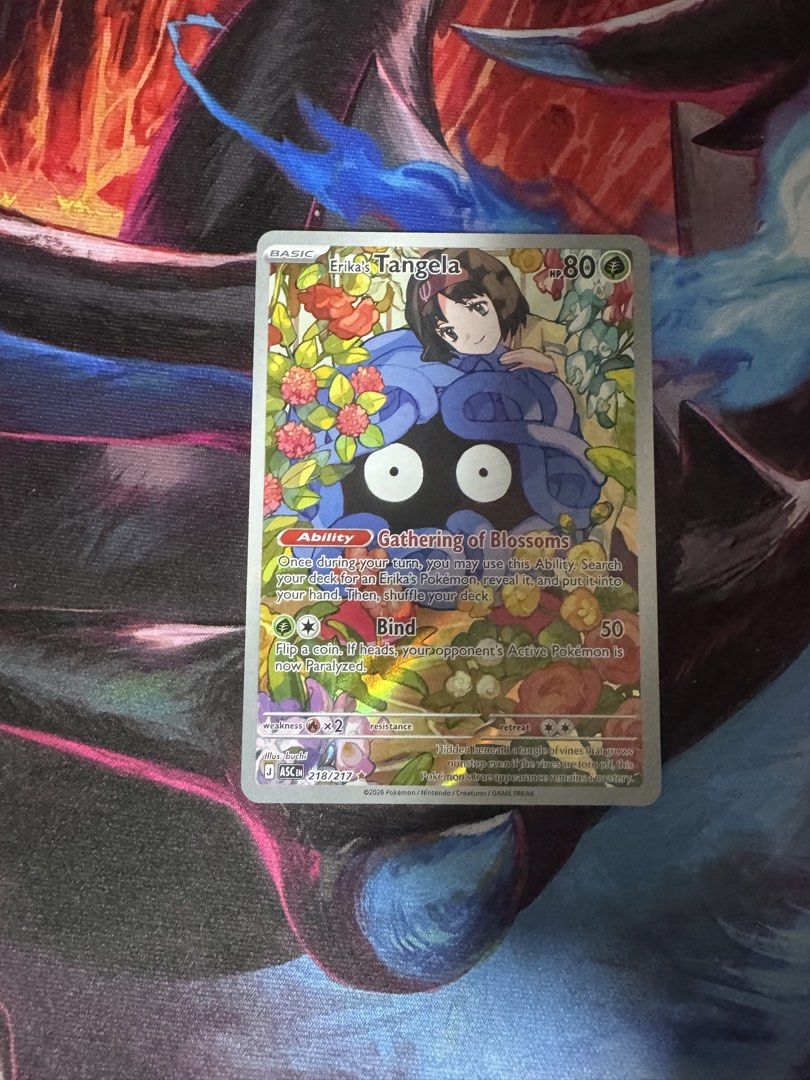 Erika's Tangela - 218/217 - Pokemon Card, Hobbies & Toys, Toys & Games on  Carousell