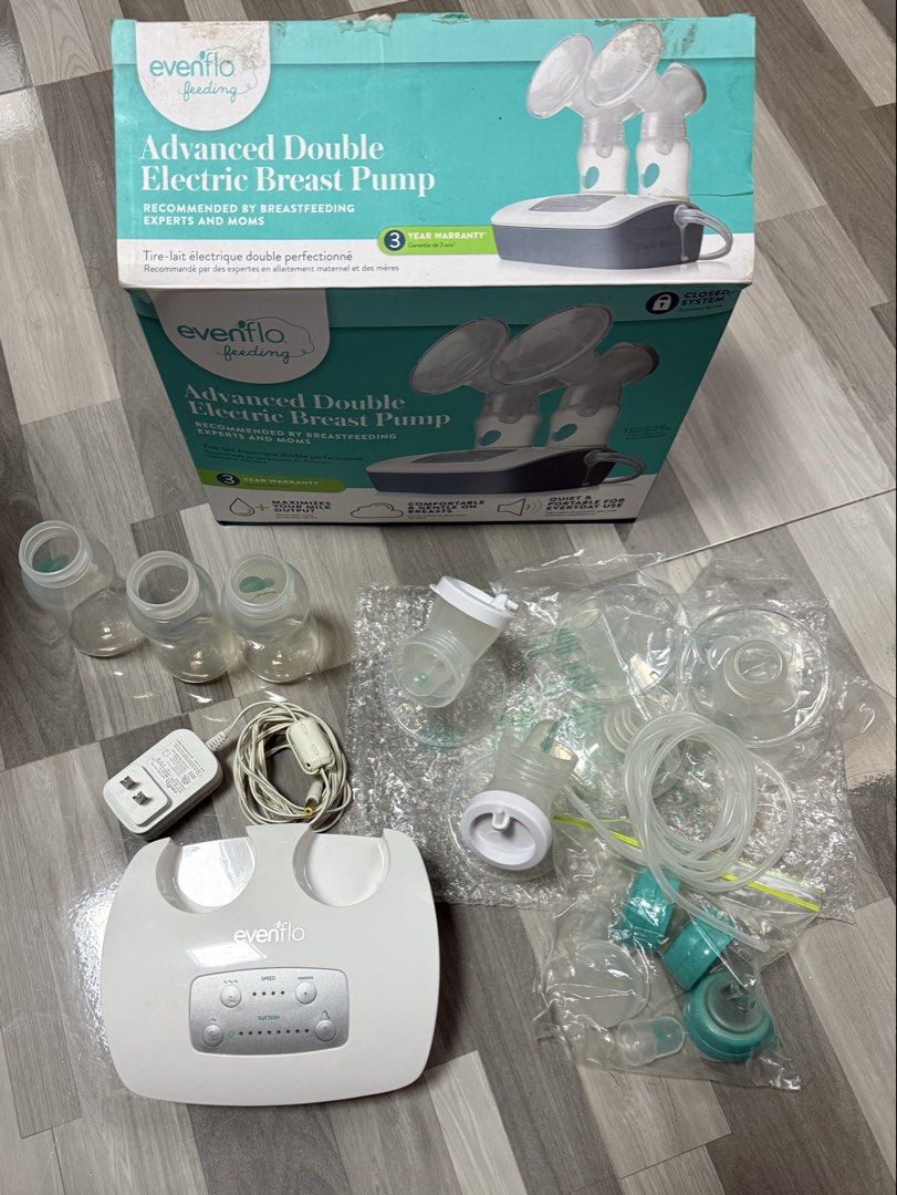 fr🇺🇸 Evenflo Advanced Double Electric Breast Pump (Category: Breastfeeding & Bottle Feeding) located in Marikina City. Submitted by demonyita__ (Listing ID 1424201747, Image 2). Description: Actual pic posted Malakas humigop nakakalakas tlaga ng milk.