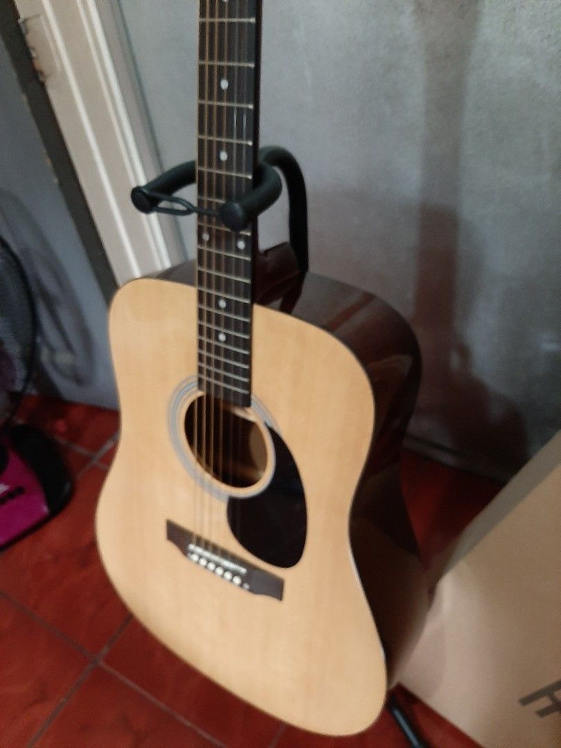 FERNANDO AW-412 DREADNOUGHT ACOUSTIC GUITAR (Category: Musical Instruments) located in Mandaluyong City. Submitted by cyberbotots (Listing ID 1424317081, Image 2). Description: READING IS ESSENTIAL. Make sure that you read and understand the description and condition before you offer and buy. - NO LOWBALLERS, otherwise will be ignored. MODEL: Fernando AW-412 Dreadnought Acoustic Guitar - Comes with FREE RJ Premium Zephyr Acoustic Guitar Coated St