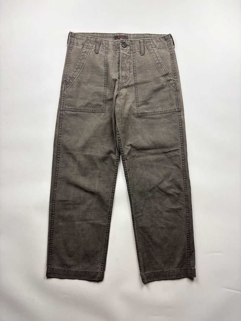 Full Count Utility Trousers (Category: Trousers) located in Makati City. Submitted by ragrepository (Listing ID 1424311605, Image 1). Description: Full Count Utility Trousers Tagged as Medium Waist- 15.5” Front rise-12” Back rise- 13” Inseam-26.5” Outseam-36” Thigh-12.5” Knee- 9.5” Leg opening-8.5” Condition-9/10 Flaw-None .
