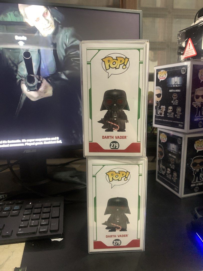 Funko Pop! Star Wars Darth Vader 279 Chase (Category: Designer & Blind Box Toys) located in Manila. Submitted by robertzombie (Listing ID 1424244148, Image 2). Description: - Funko Pop! Darth Vader (Chase Edition) - Star Wars Series #279 - Features Darth Vader with a candy cane - Chase sticker on box - Box shows other figures in the series contact 09153896941 d1.