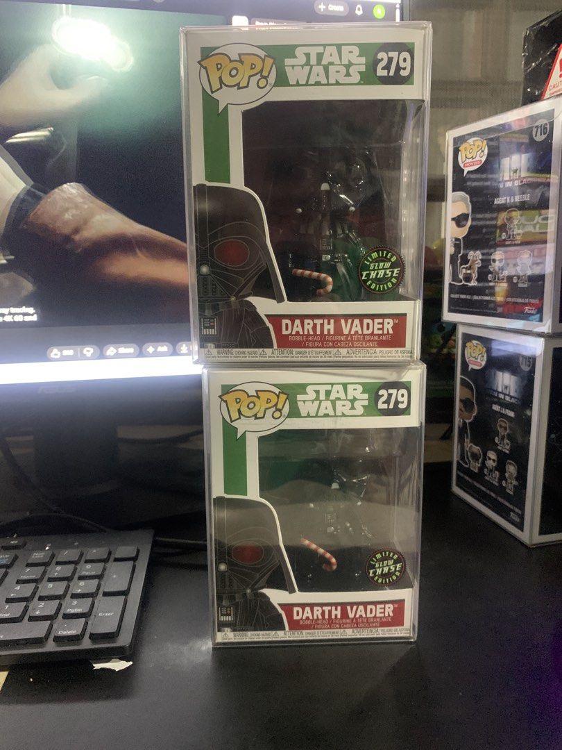 Funko Pop! Star Wars Darth Vader 279 Chase (Category: Designer & Blind Box Toys) located in Manila. Submitted by robertzombie (Listing ID 1424244148, Image 1). Description: - Funko Pop! Darth Vader (Chase Edition) - Star Wars Series #279 - Features Darth Vader with a candy cane - Chase sticker on box - Box shows other figures in the series contact 09153896941 d1.