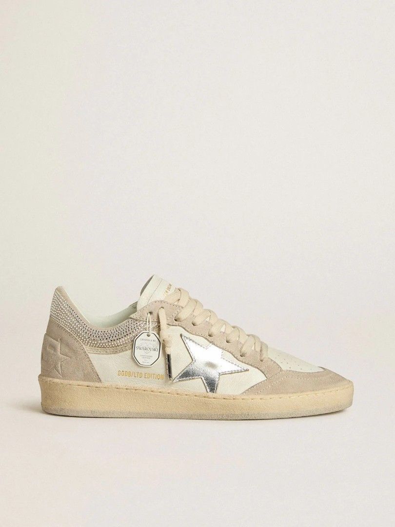 Golden Goose Superstar Sneakers (Category: Sneakers) located in Manila. Submitted by sixthstreetsupply (Listing ID 1424323212, Image 2). Description: Golden Goose sneakers in various designs. Features include star accents, distressed detailing, and unique embellishments. Some pairs have Arabic script and glitter accents. Styles include lace-up and velcro strap closures. The sneakers have a vintage, worn look. PRE ORDER UA PAIR 10-14 DAYS SHIPPING
