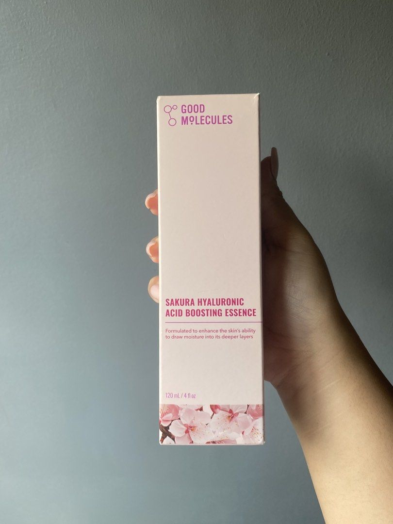 Good Molecules Sakura Hyaluronic Acid Boosting Essence (Category: Face Care) located in Quezon City. Submitted by one_broke_girl (Listing ID 1424242389, Image 1). Description: •Good Molecules Sakura Hyaluronic Acid Boosting Essence •120 ml / 4 fl oz bottle •Brand new •Bought for $17 •Decluttering •Slightly Negotiable 📍Makati Area, Same day delivery only (c/o buyer) .