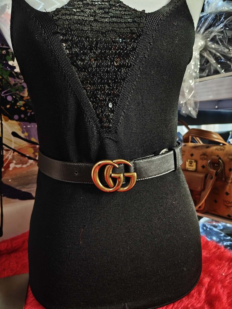 Auth Gucci Belt (Category: Luxury Accessories) located in Las Pinas. Submitted by anna_so2 (Listing ID 1424322882, Image 1). Description: no flaws sign of used only ang ganda pa nya size 28.
