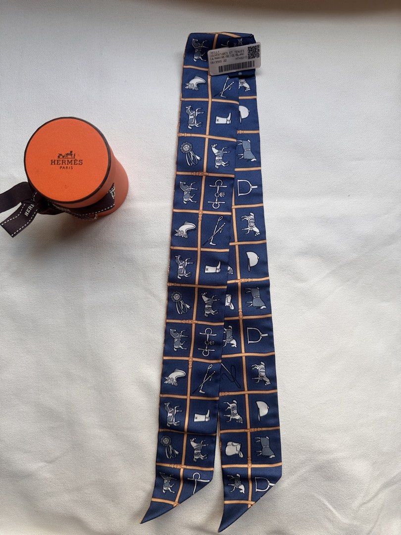 Hermès Silk Twilly Scarf (Category: Scarves) located in Taguig. Submitted by zhuluxeitems (Listing ID 1424303616, Image 3). Description: All are brandnew and Authentic. Below SRP Kindly ss the design you like then message me. Pick up BGC Taguig .