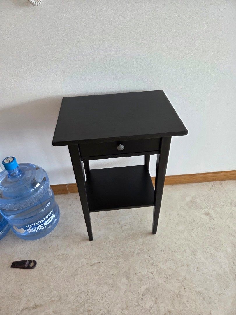 Ikea side table/bed side table in black