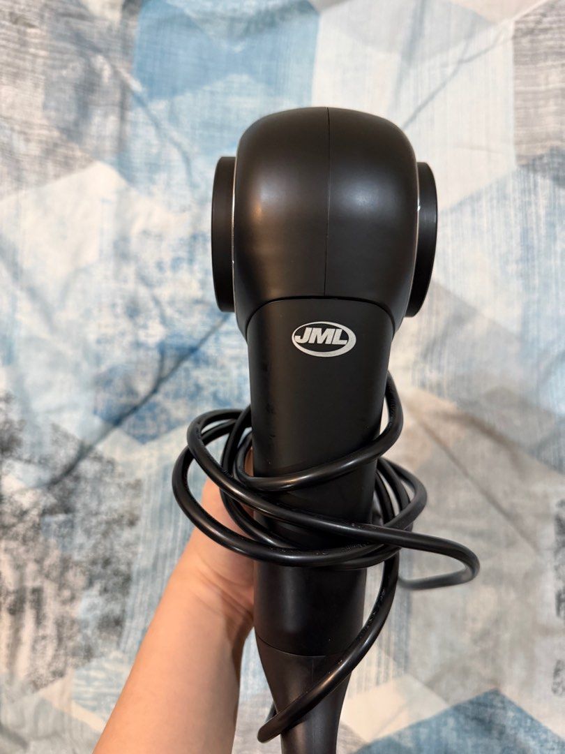 JML Retro Hair Dryer (Category: Hair) located in Imus. Submitted by moonchild_. (Listing ID 1424215707, Image 3). Description: - JML Retro Hair Dryer - Sleek black design - Multiple heat settings - Cool shot button - Includes concentrator nozzle - Power cord included - Model number visible - In good working condition -Used for a short while lang like 4 times.