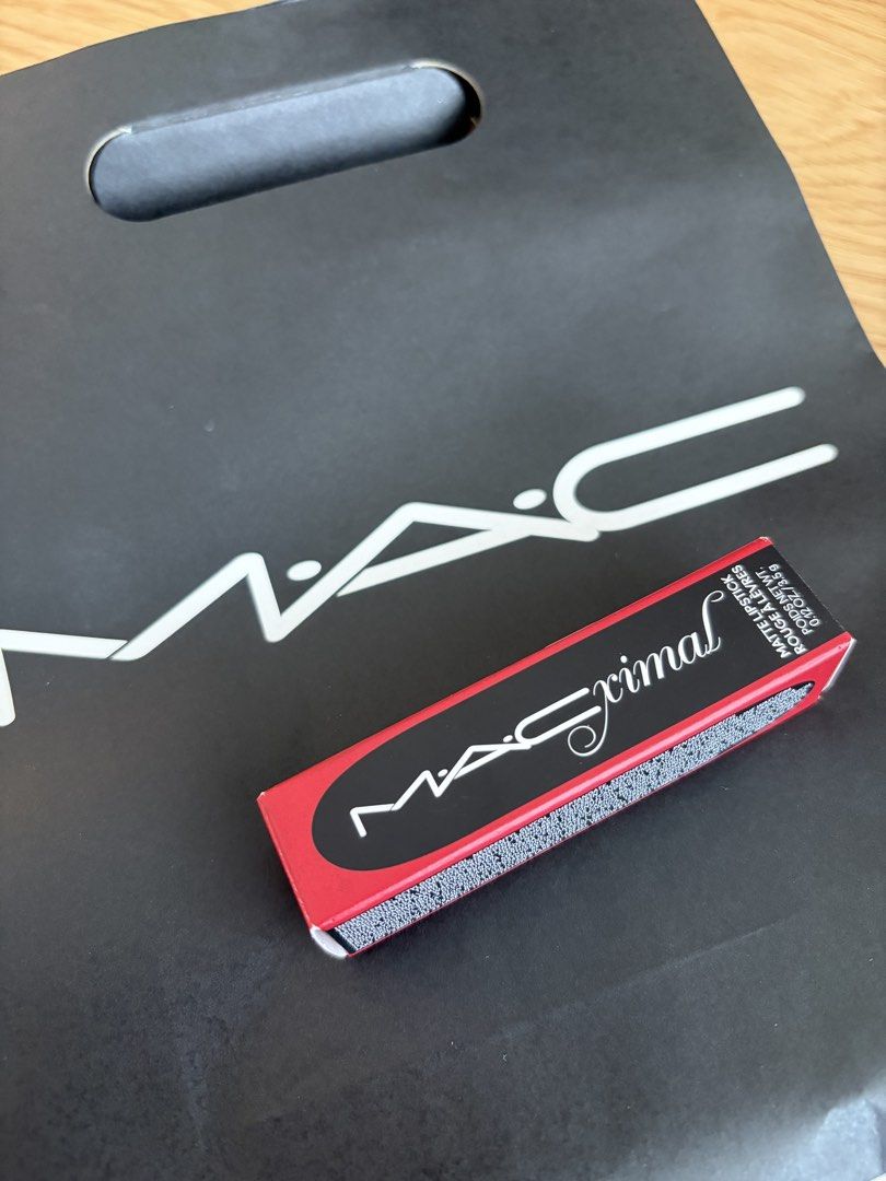MAC Ruby Woo Matte Lipstick (Category: Makeup) located in Pasig City. Submitted by mavizg (Listing ID 1424179300, Image 2). Description: - Authentic MAC Ruby Woo lipstick - Classic red shade, perfect for any occasion - Matte finish - Comes in original packaging - Shade: 691 Ruby Woo - Original price: P1,400.00 - Mfg date: 12/2024 RFS: Gift but not my shade.