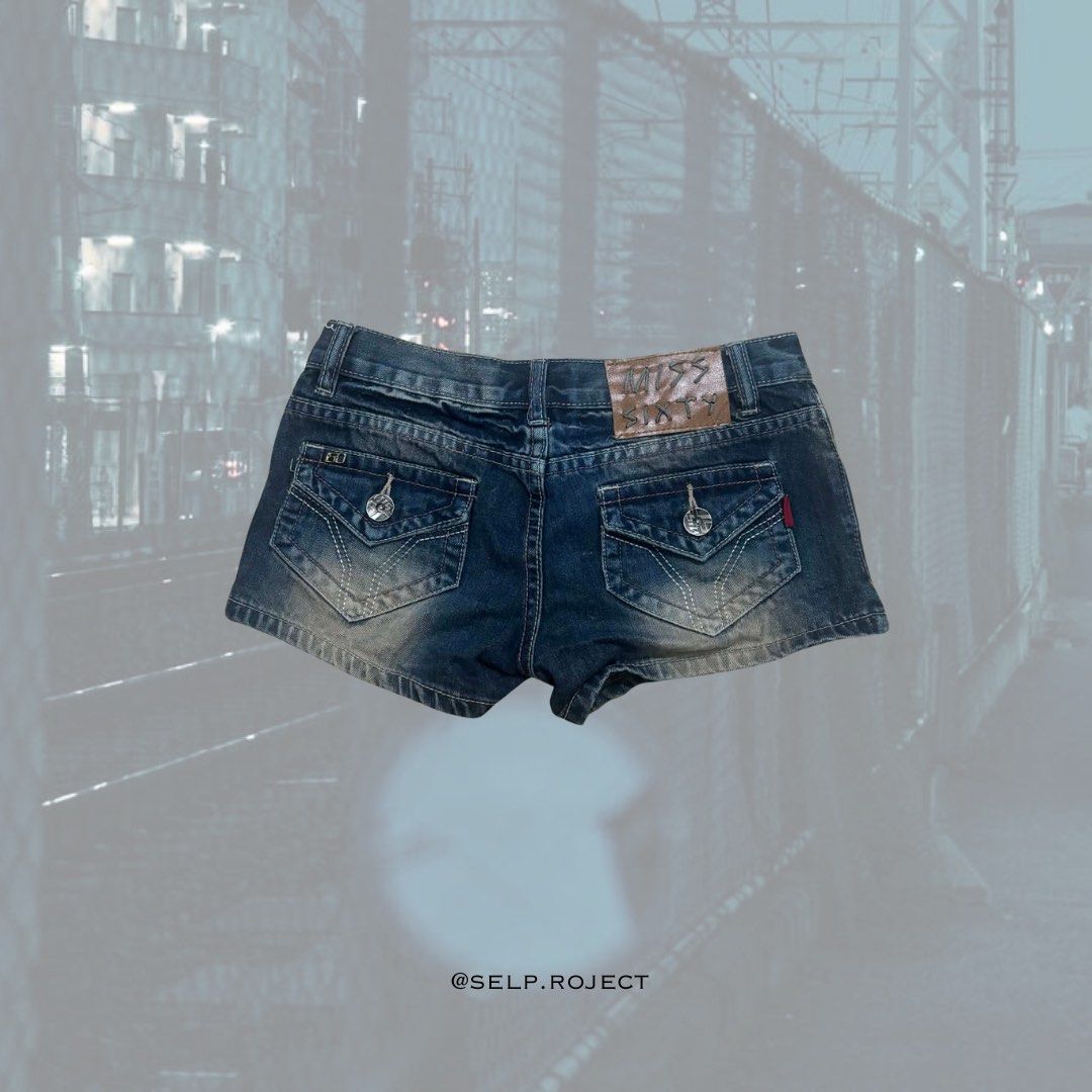 Miss Sizty Denim Shorts (Category: Shorts) located in Manila. Submitted by selp.roject (Listing ID 1424301286, Image 2). Description: Miss Sizty Shorts 👥 W x L: 15/25 x 7.5 🗒️ 10 Condition - 10 Color Rate (Color may vary due to lighting).