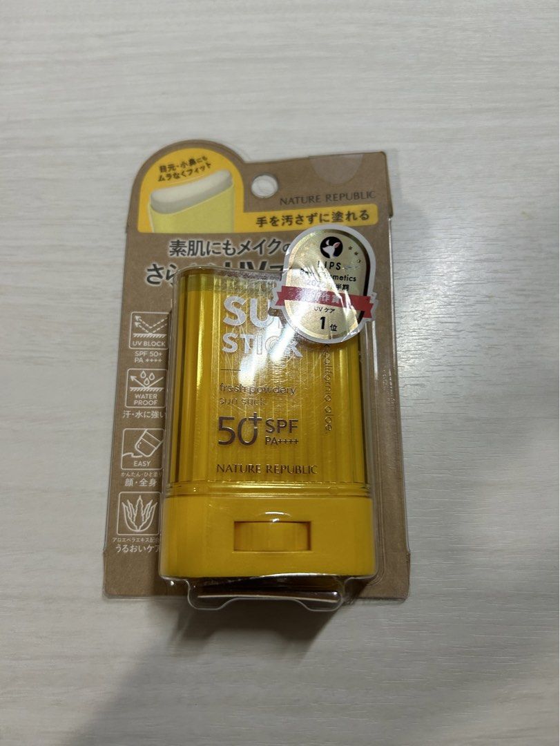 nature republic sun stick (Category: Face Care) located in Quezon City. Submitted by simjaehyuns (Listing ID 1424274333, Image 2). Description: wts lfb ufs nature republic sun stick ⊹₊˚‧︵‿₊୨ᰔ୧₊‿︵‧˚₊⊹ ⟡ unopened ⟡ 600 + sf ⟡ loc : quezon city ⟡ mop: gcash.