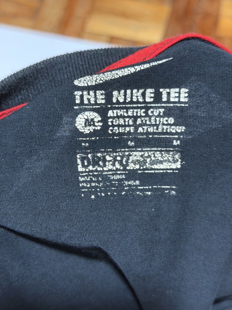 Nike Kyrie Irving Tee Shirt (Category: Tshirts & Polo Shirts ) located in Caloocan City. Submitted by _mitsuki (Listing ID 1424272756, Image 2). Description: ‼️ DECLUTTERING ‼️ Model Height: 5'6 Model Weight: 69.5kg - Black Nike Kyrie Irving tee shirt - Crew neck with red trim - Size M - Athletic cut MOP: Unionbank, MariBank, GoTyme MOD: Any courier, as long as the buyer will shoulder the delivery/shipping fee Location: Caloocan.