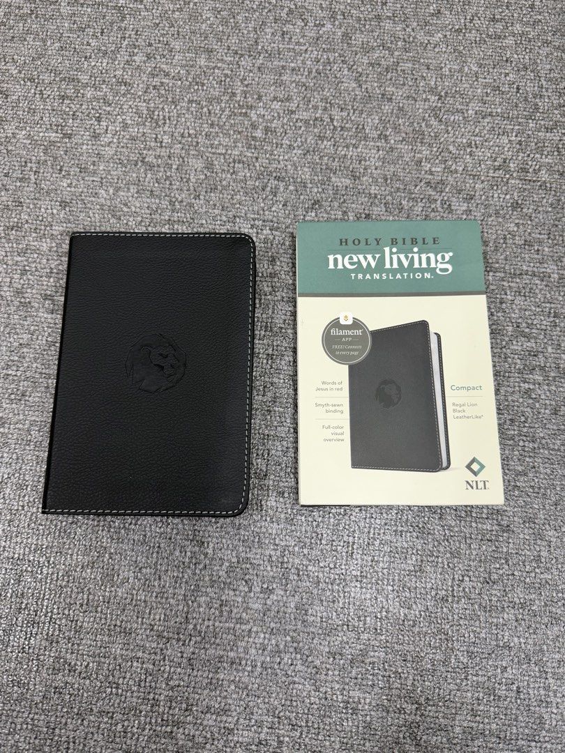NLT Compact Bible, Filament Enabled (Category: Religion Books) located in Valencia. Submitted by pawprint22 (Listing ID 1424201757, Image 1). Description: Special features of this NLT Bible include: Words of Jesus in red Full-color Visual Overview of the Bible Full access to the Filament Bible app Lay-flat Smyth-sewn binding 6-point font Ribbon marker Presentation page This convenient, compact Bible makes a perfect gift for teens, young adults, a