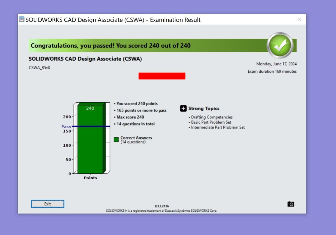 (CSWA) Solidworks Exam, Hobbies & Toys, Books & Magazines, Assessment ...