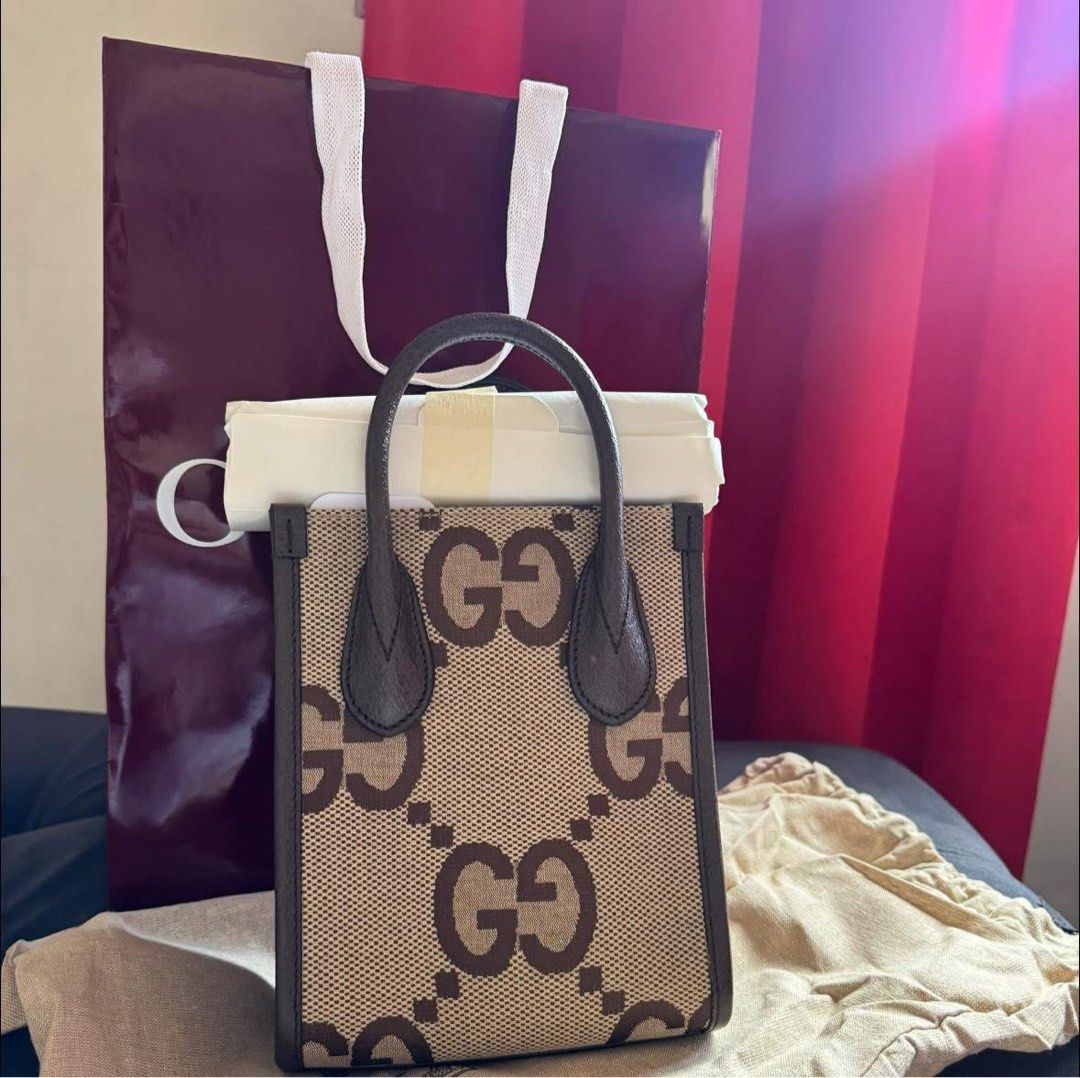 ONHAND- Gucci Jumbo Bag (Category: Cross-body Bags) located in Manila. Submitted by issavee (Listing ID 1424340682, Image 1). Description: - Authentic Gucci Jumbo Bag - Includes original shopping bag - Includes dust bag and paper bag - Onhand and ready to ship - Local sf c/o buyer.
