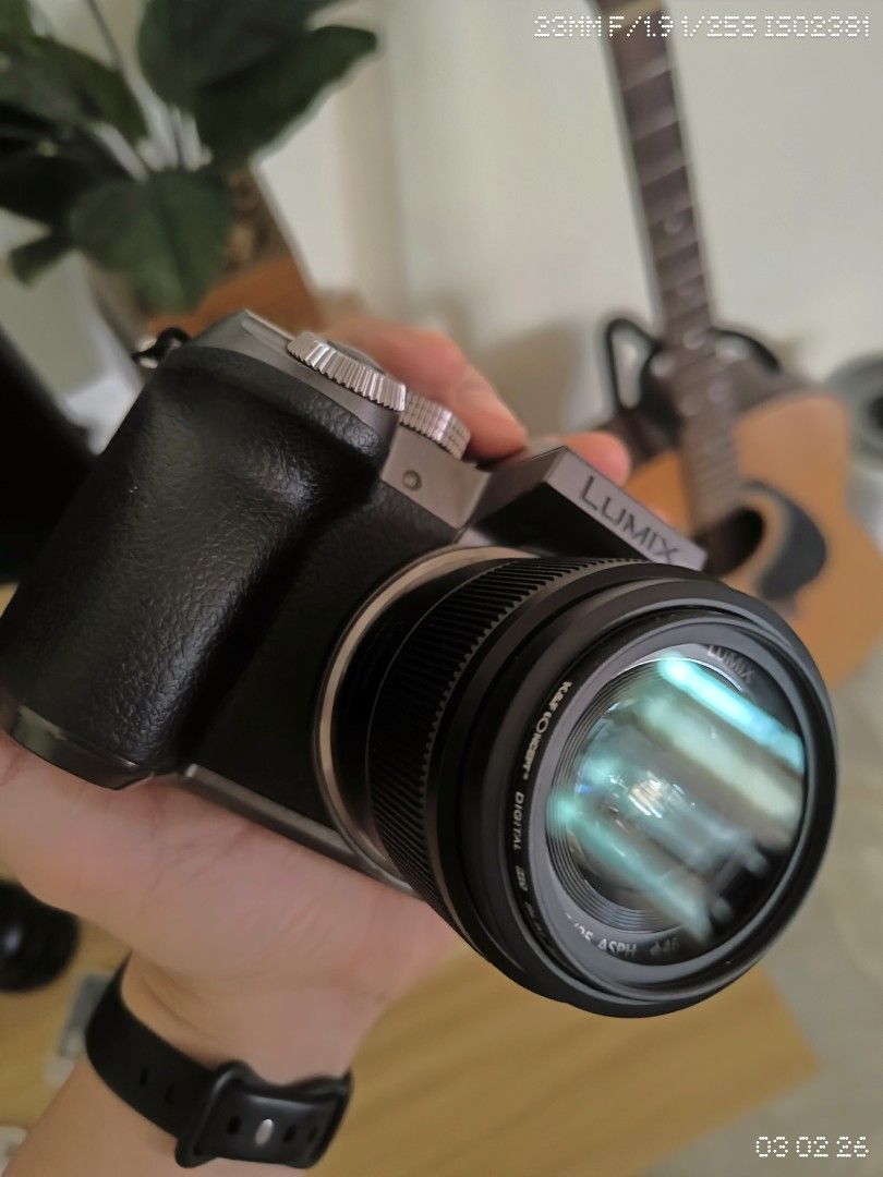 Panasonic Lumix G7 Mirrorless Camera with Lenses (Category: Cameras) located in Cavite. Submitted by aaron.m1 (Listing ID 1424243138, Image 1). Description: - Panasonic Lumix G camera kit - Includes camera body, 12-60mm lens and 25mm prime lens - Comes with 3 batteries, charger, SD card and lens hood - Good working condition - Compact in size since it's Micro Four Thirds - Perfect for photos and videos -Meet up in Cavite or Tagaytay -Items can al