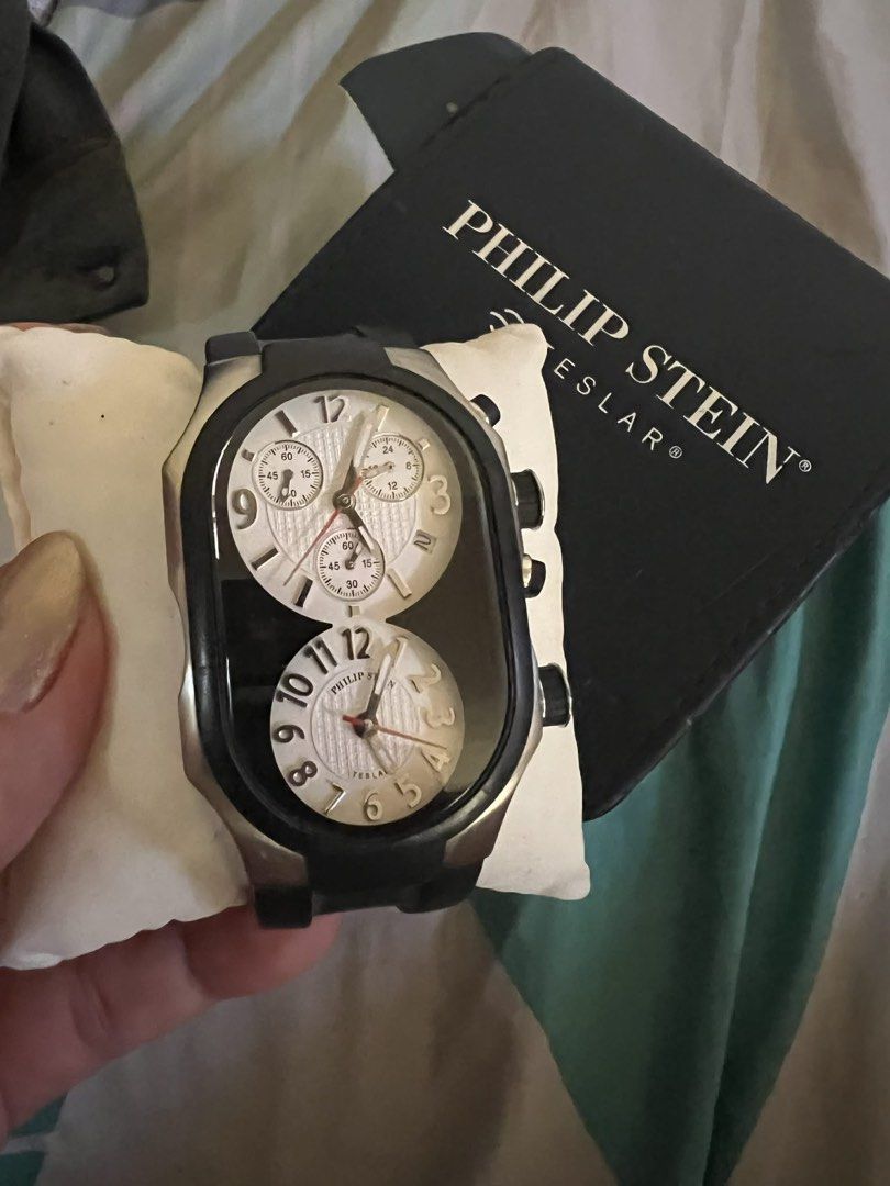 Philip Stein Teslar Dual Time Watch (Category: Men's Watches) located in Mandaluyong City. Submitted by toothdoc (Listing ID 1424269679, Image 1). Description: bought it at P100k plus.