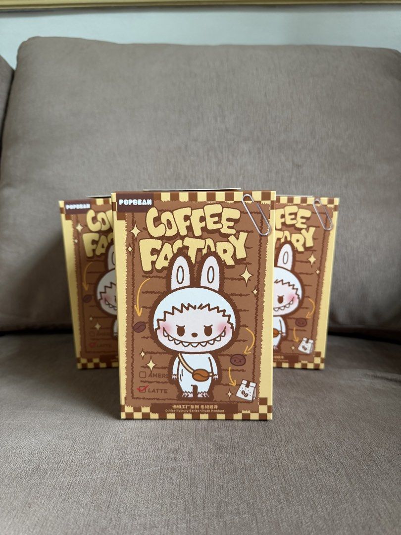 Popbean Coffee Factory Blind Box (Category: Designer & Blind Box Toys) located in Taguig. Submitted by jesellek (Listing ID 1424200974, Image 2). Description: - Popbean Coffee Factory Blind Box avail: Labubu, Crybaby and Skullpanda Sealed foil .