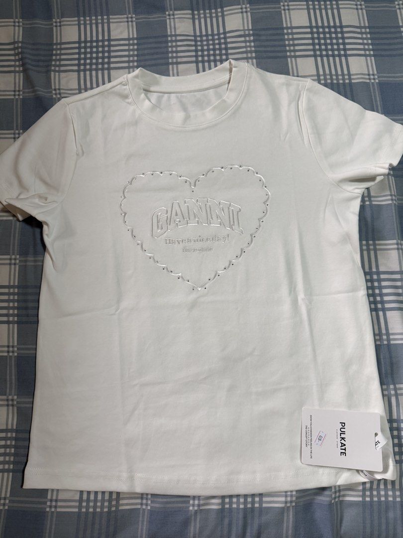Pulkate BKK Ganni Tshirt (Category: Shirts) located in Cavite. Submitted by moriah.17 (Listing ID 1424218403, Image 3). Description: Width 21cm Length 25.5cm Free size S-XL Premium fabric Other designs available .